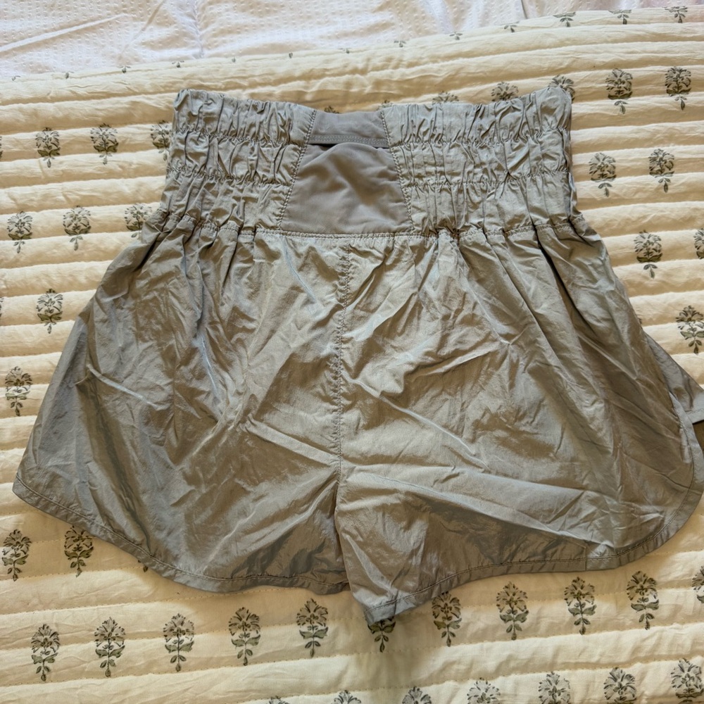 FP Movement Free People High Rise Athletic Shorts Gray medium Running Activewear